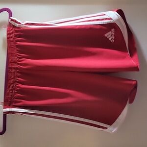 Adidas Youth's Soccer Shorts Color, Red & White Size: L